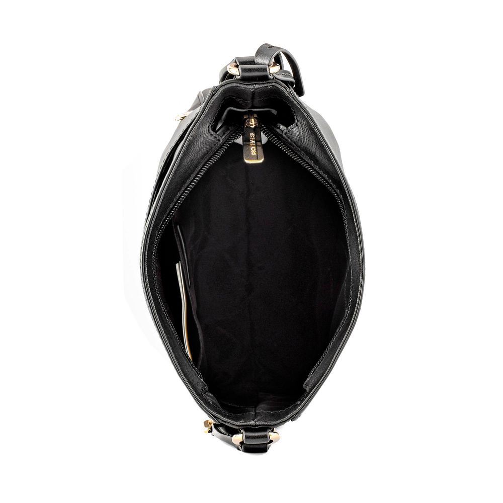 Black Canvas Crossbody Bag