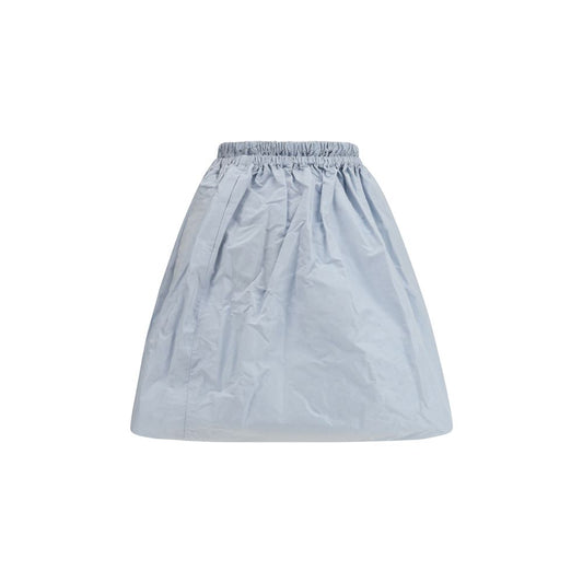 Blue Silk Long Skirt