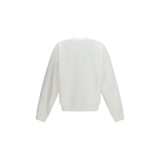 White Cotton Sweatshirt
