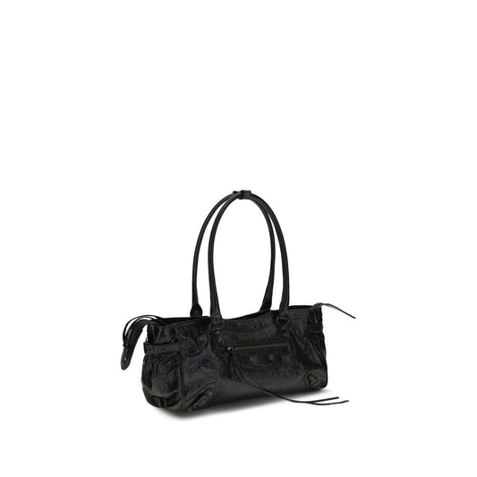 Black Calf Leather Bos Taurus Shoulder Bag