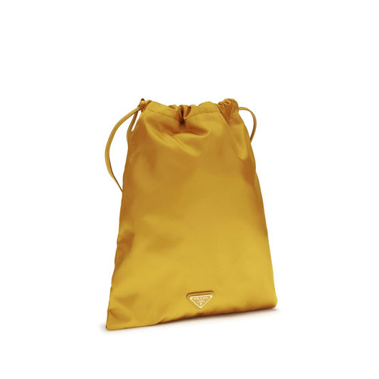 Orange Recycled Polyamide Clutch Bag