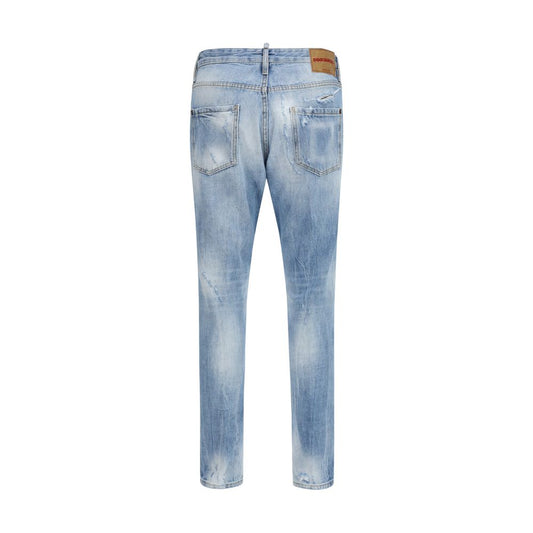 Blue Cotton Relaxed Fit Jeans