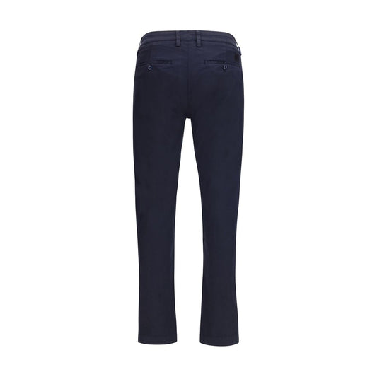 Blue Cotton Chino Pants