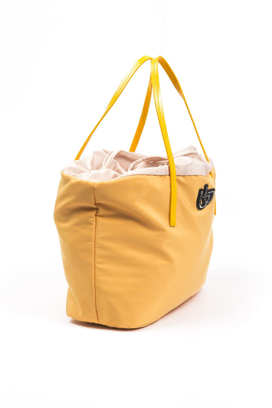 Yellow Polyester Shoulder Bag