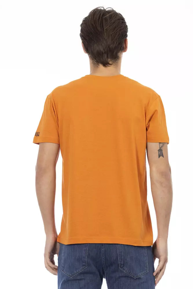 Orange Cotton Men's T-Shirt