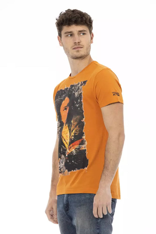 Orange Cotton Men's T-Shirt