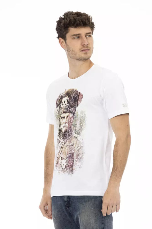 White Cotton Men's T-Shirt