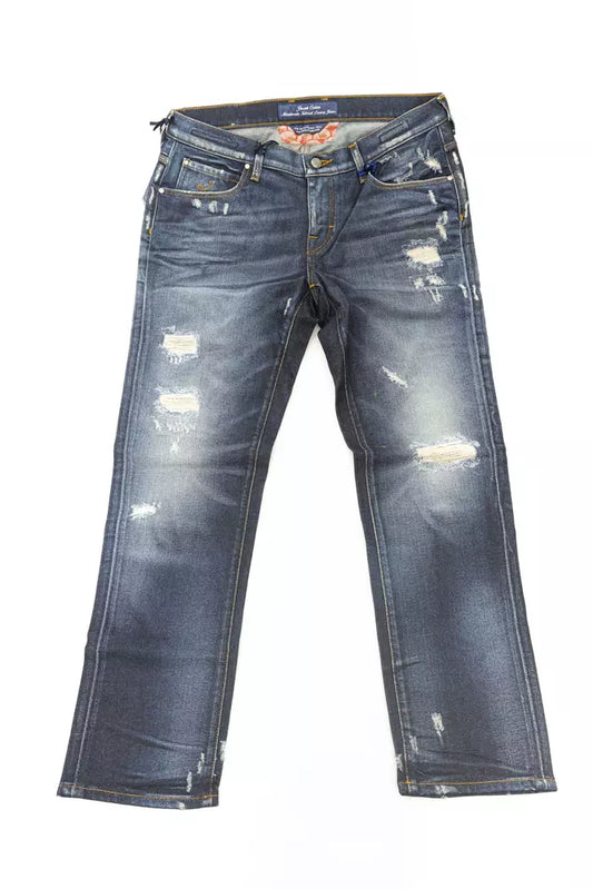 Blue Cotton Jeans Denim