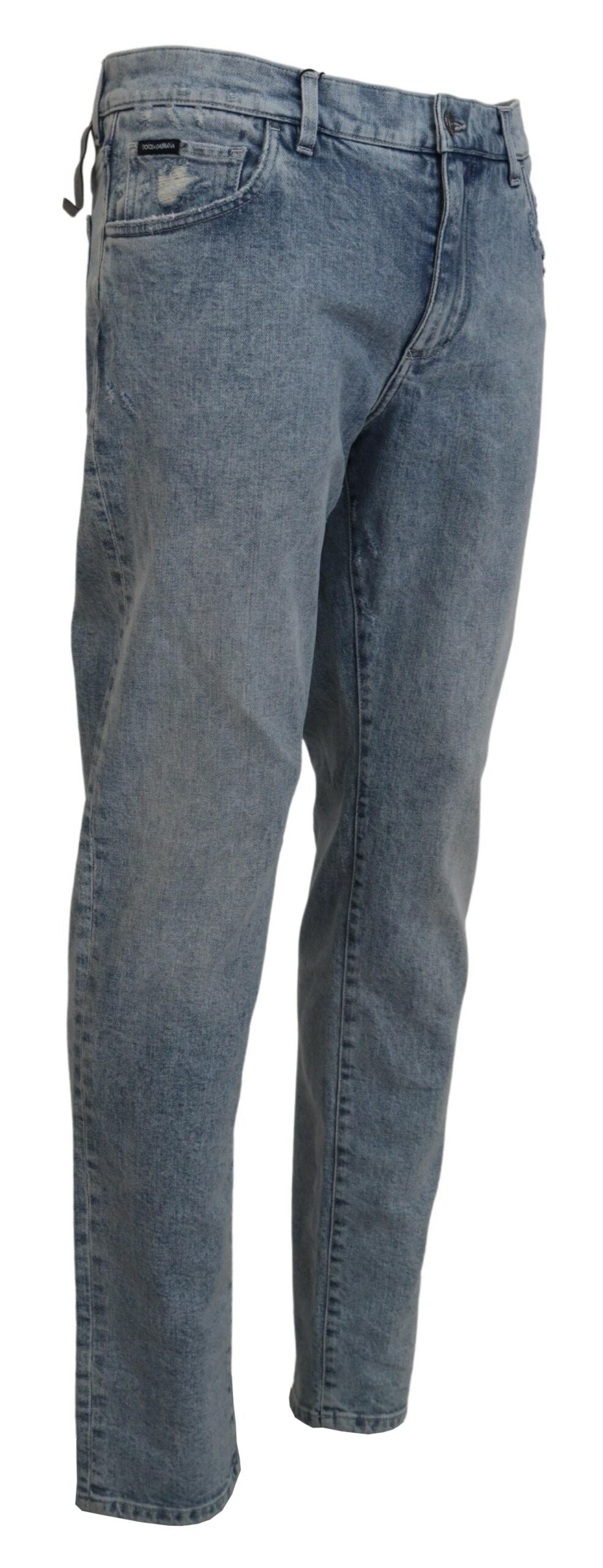 Blue Wash Slim Fit Cotton Denim Jeans