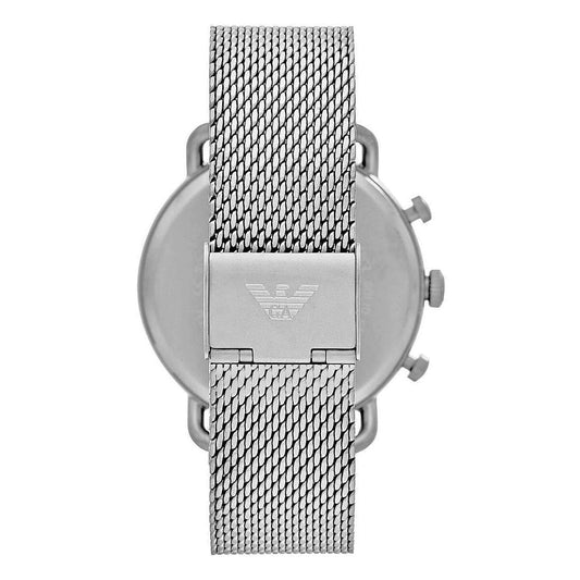 Silver Steel Chronograph Watch