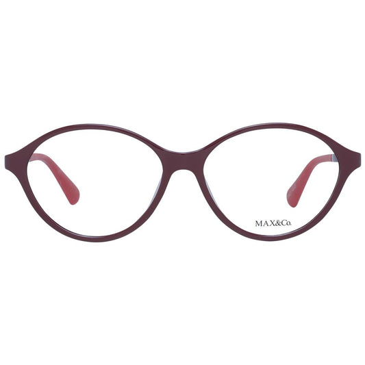 Burgundy Plastic Glasses (Frames)