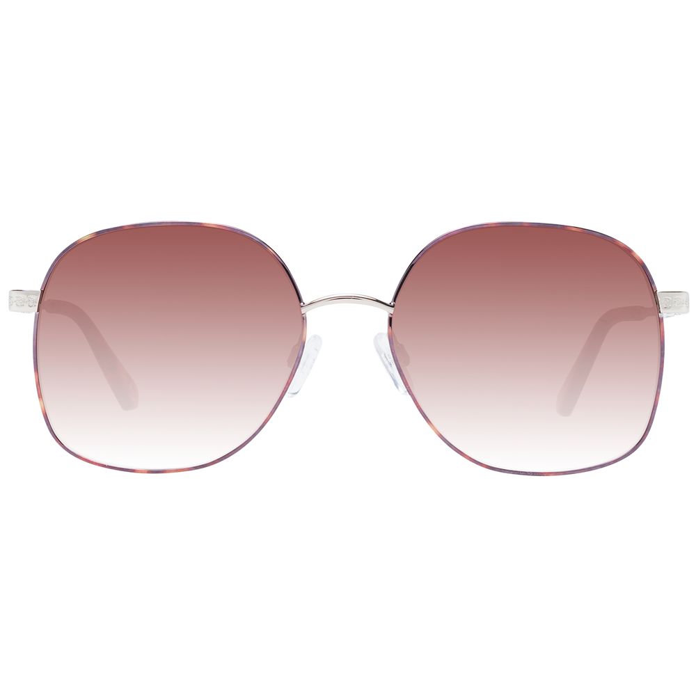 Brown Metal Sunglasses