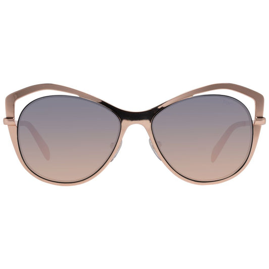 Rose Gold Metal Sunglasses