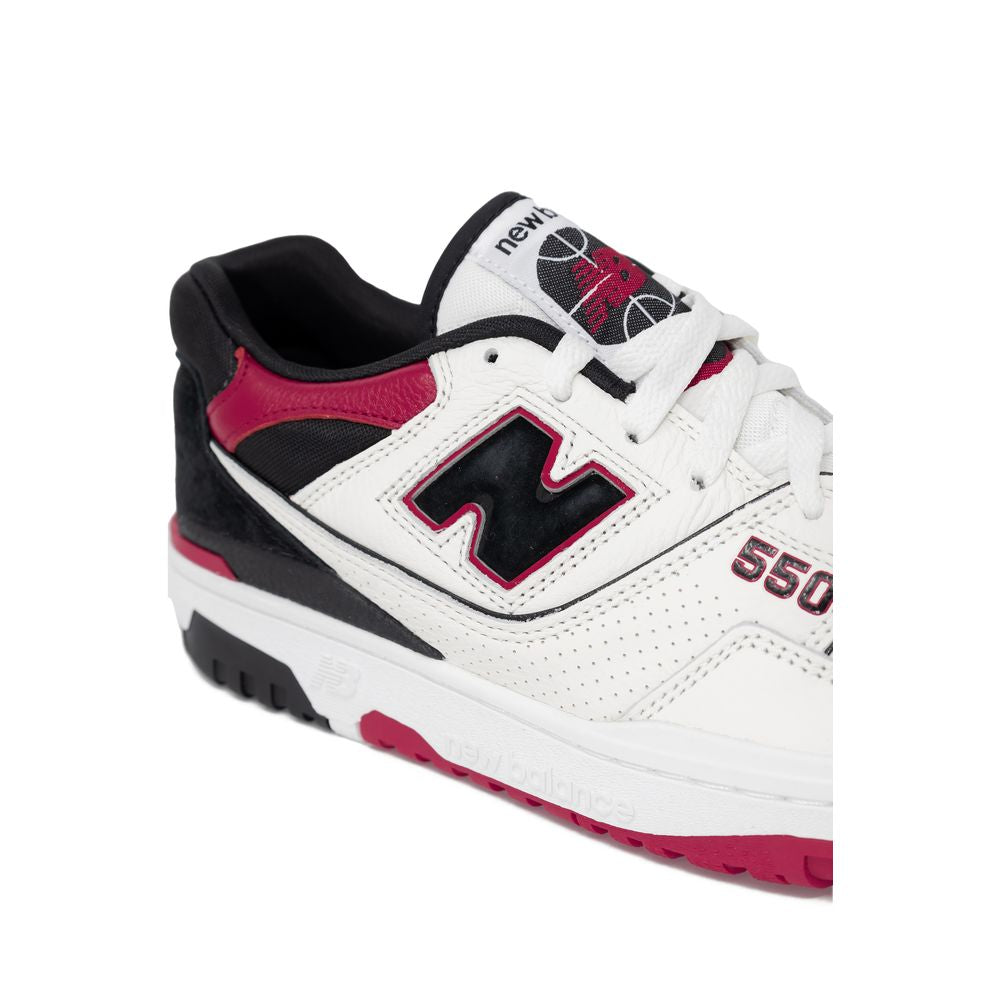 Red Leather Athletic Sneakers