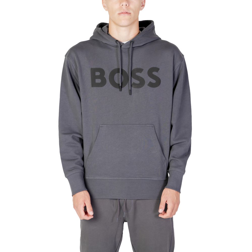 Gray Cotton Hoodie