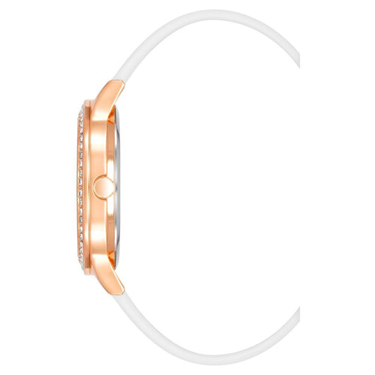White Synthetic Dress Watch