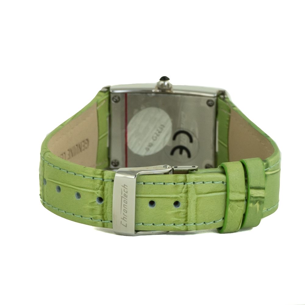Green Leather Dress Watch