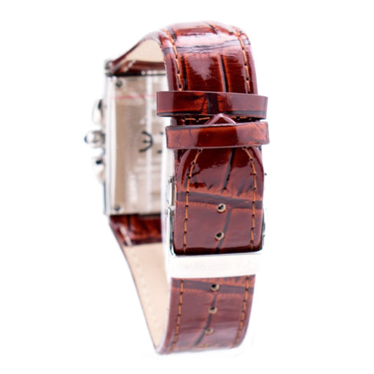 Brown Leather Dress Watch