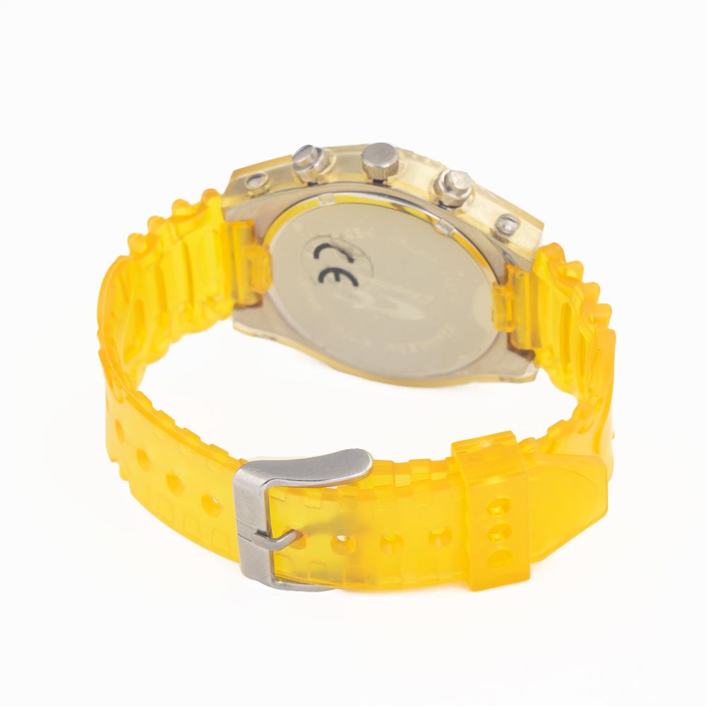 Yellow Rubber Sport Watch