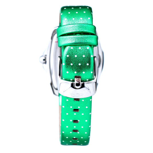 Green Leather Dress Watch