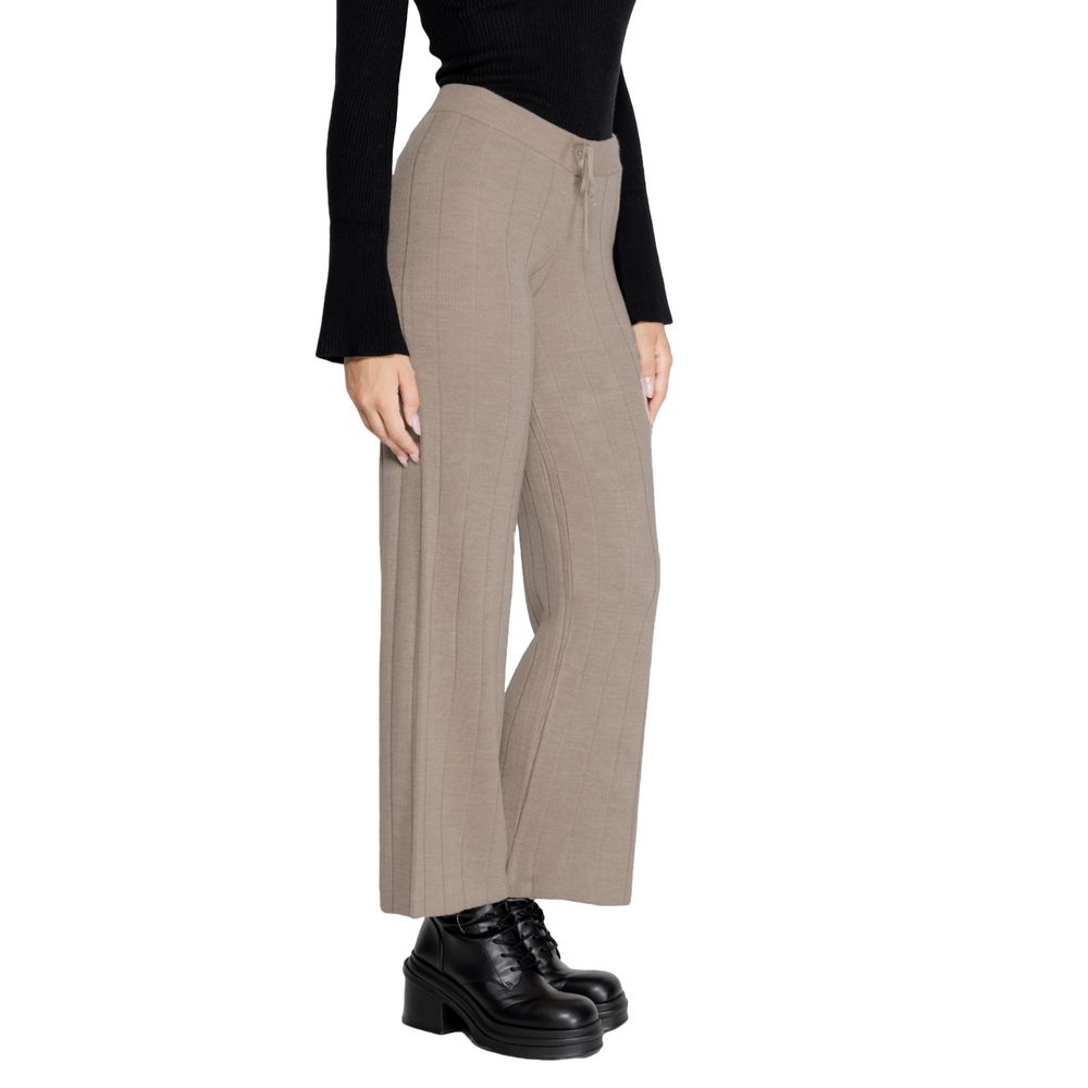 Beige Marabou Pant