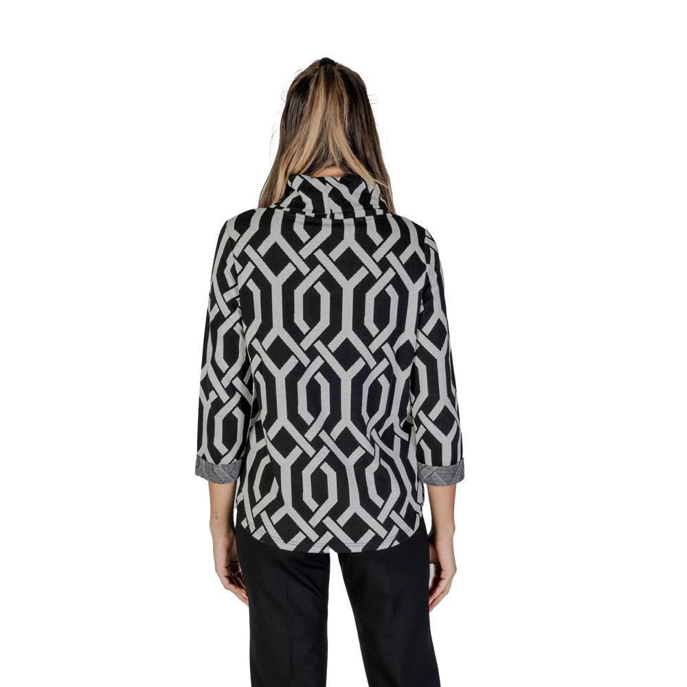 Black Polyester Sweatshirt