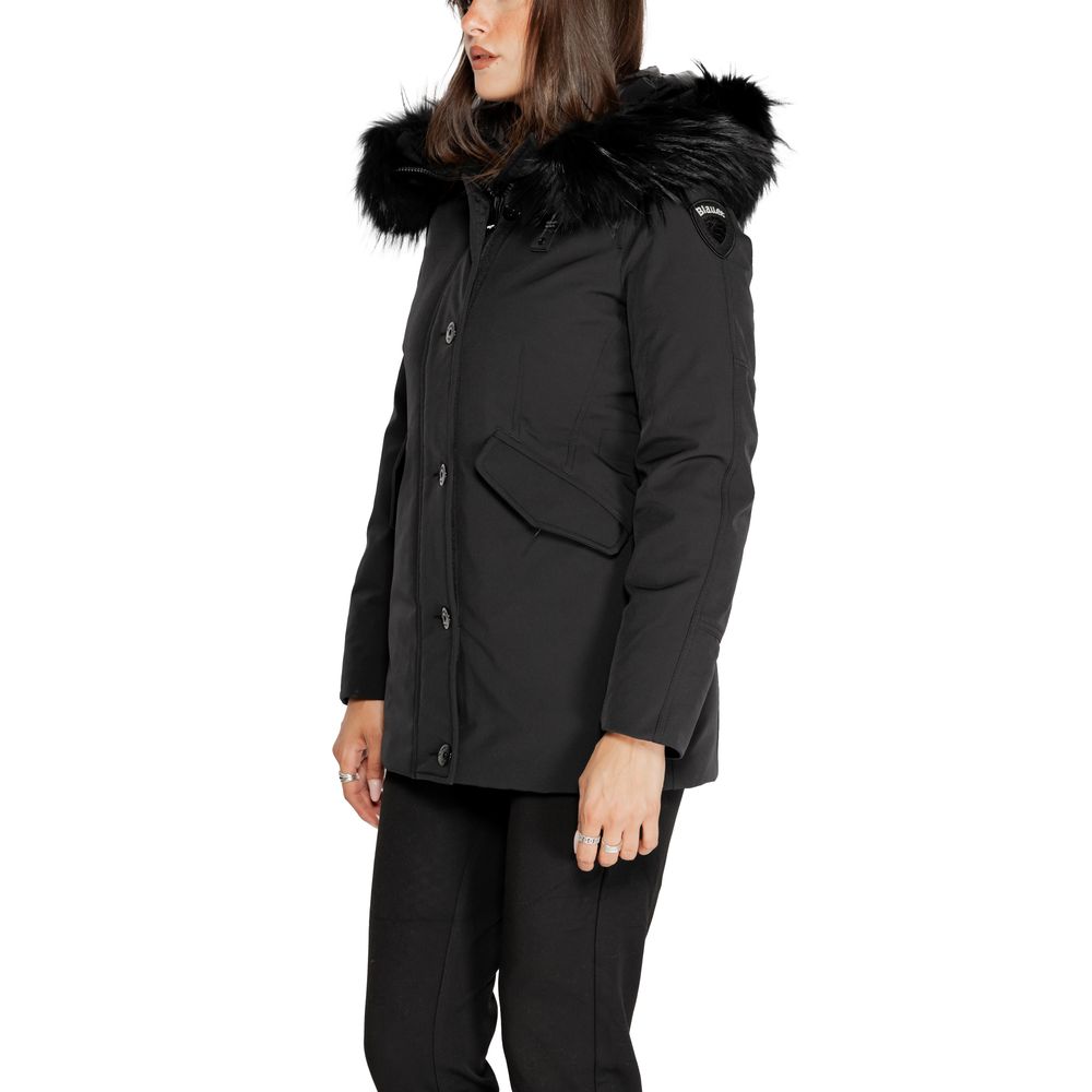 Black Polyester Parka