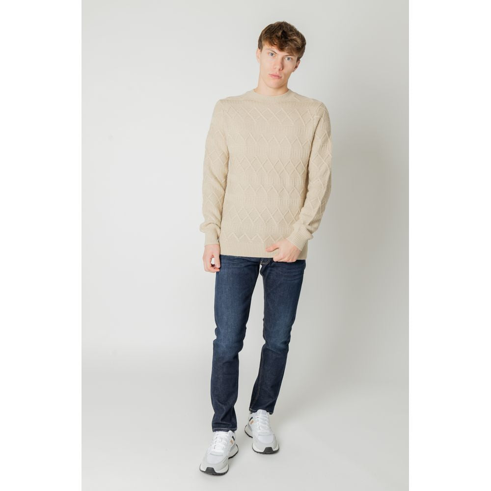 Beige Marabou Sweatshirt