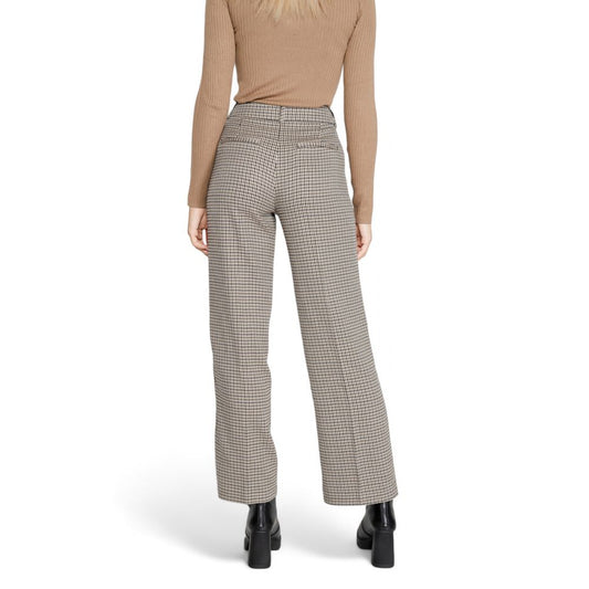 Beige Polyester Pant