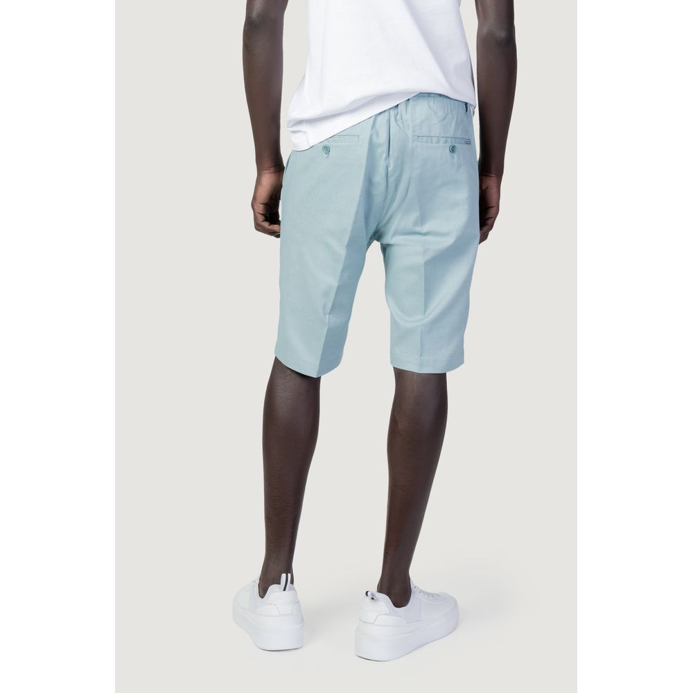 Green Cotton Short And Mini Shorts