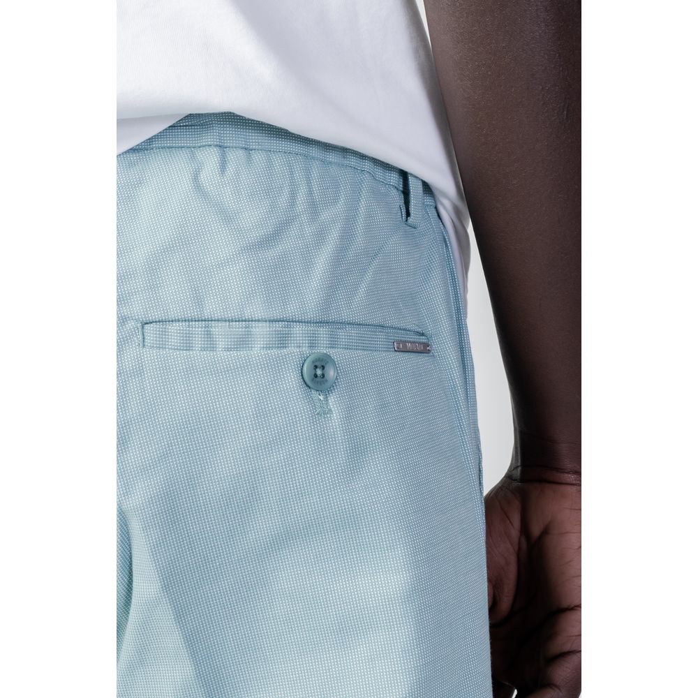 Green Cotton Short And Mini Shorts