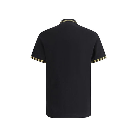 Black Cotton Polo Shirt