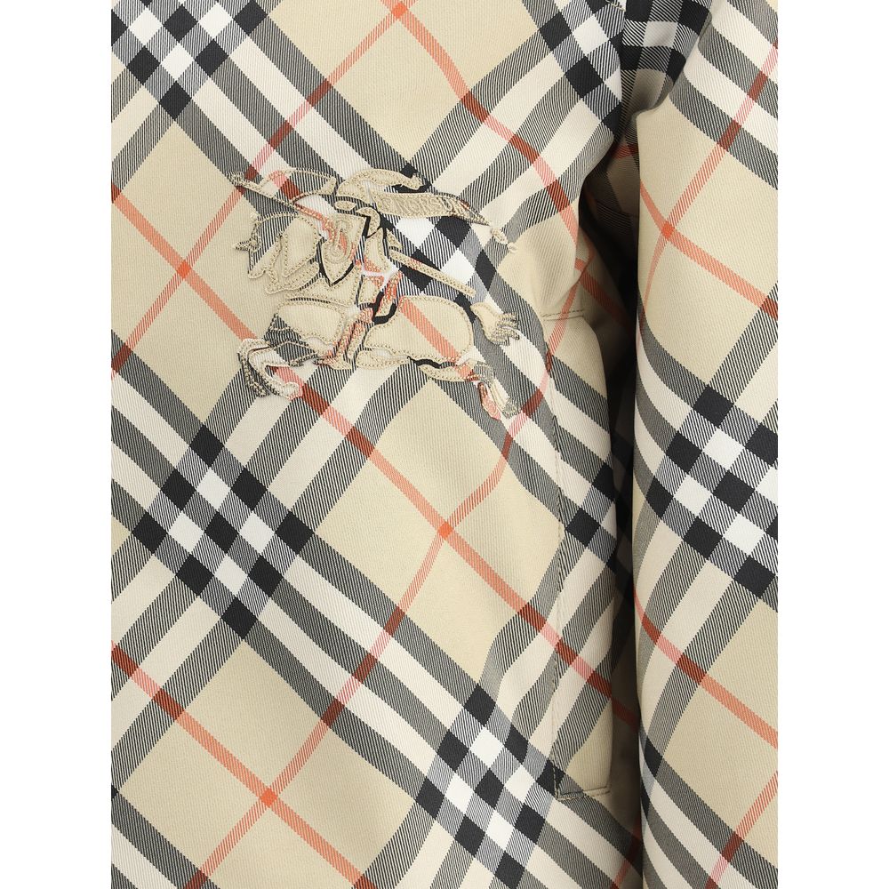 Brown Polyester Shell Jacket