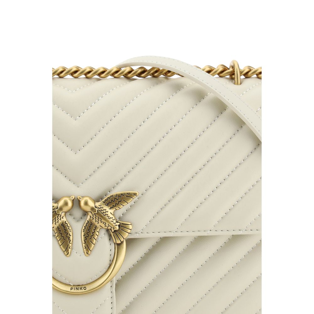 White Calf Leather Bos Taurus Shoulder Bag