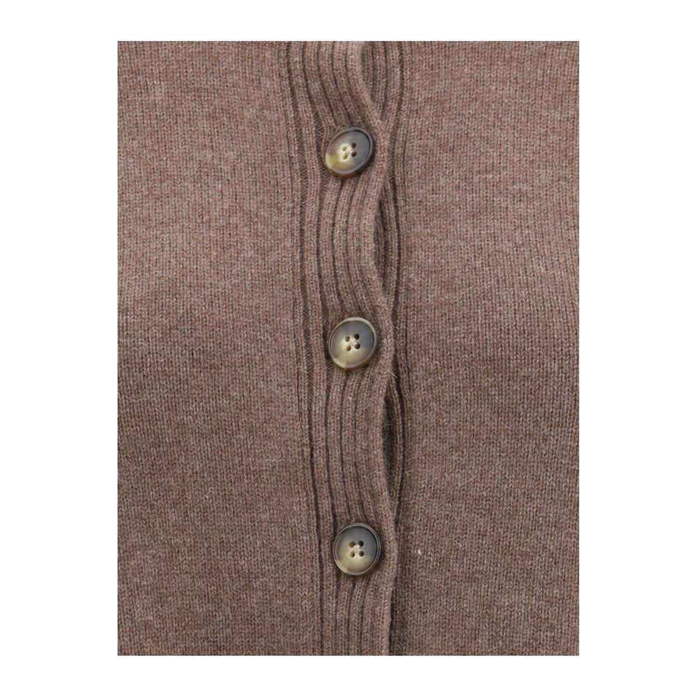 Brown Cashmere Cardigan