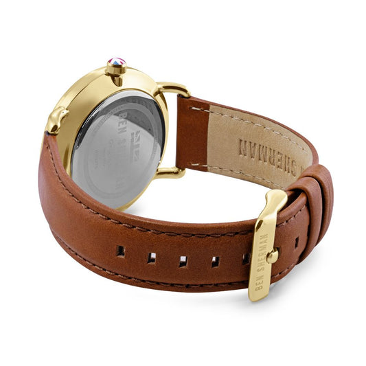 Brown Leather Dress Watch