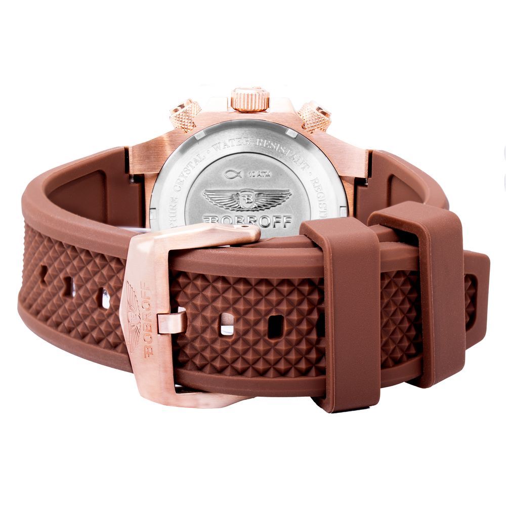 Brown Rubber Dress Watch