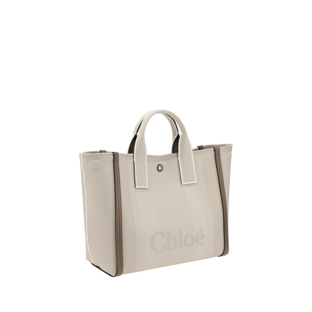 Beige Cotton Handbag