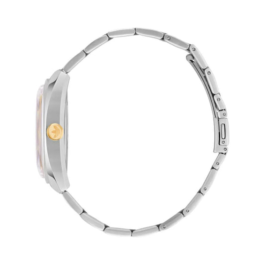 Gray Stainless Steel Dress Watch