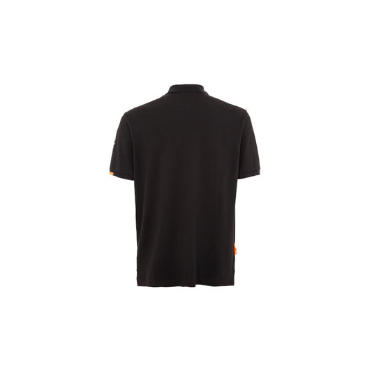 Black Cotton Polo Shirt