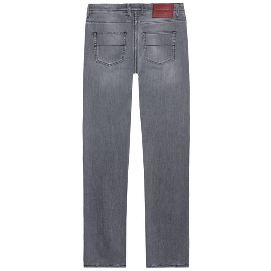 Gray Cotton Men Jeans