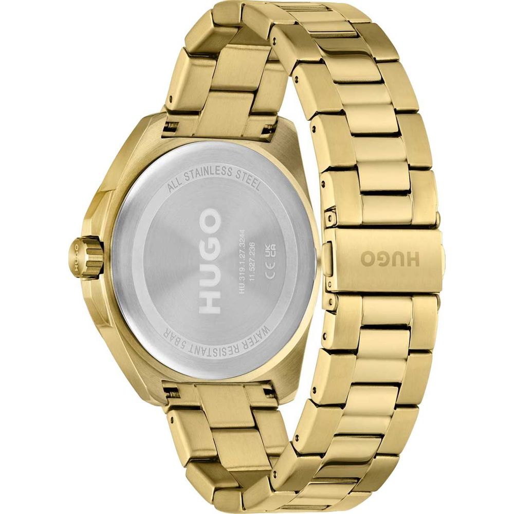 Gold Stainless Steel Dress Watch