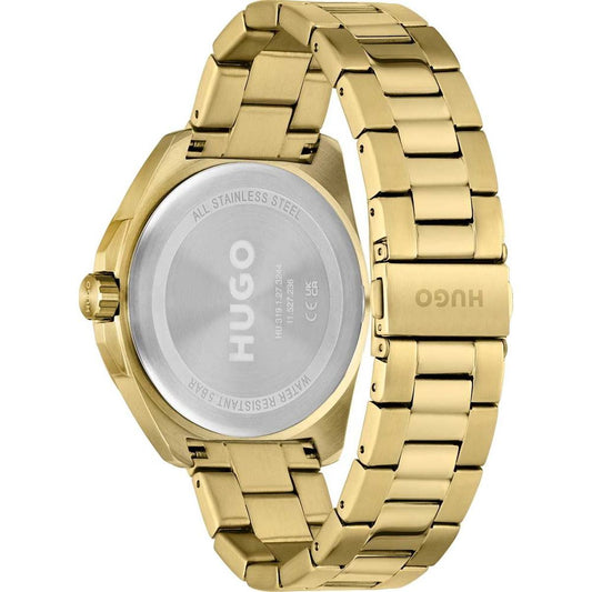 Gold Stainless Steel Dress Watch