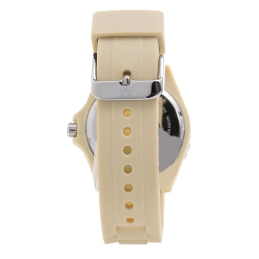 Cream Rubber Sport Watch