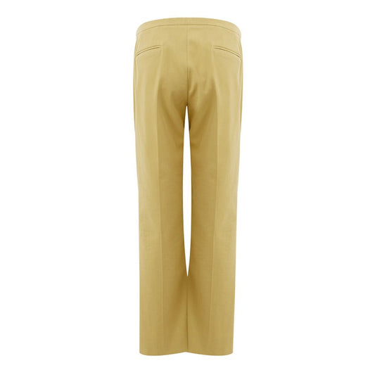 Golden Elegance Cotton Pants