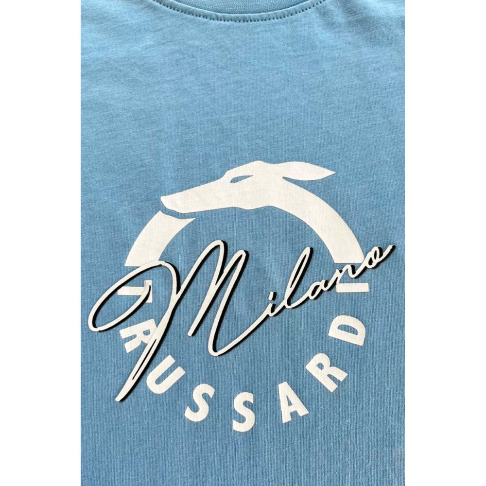Light Blue Cotton T-Shirt