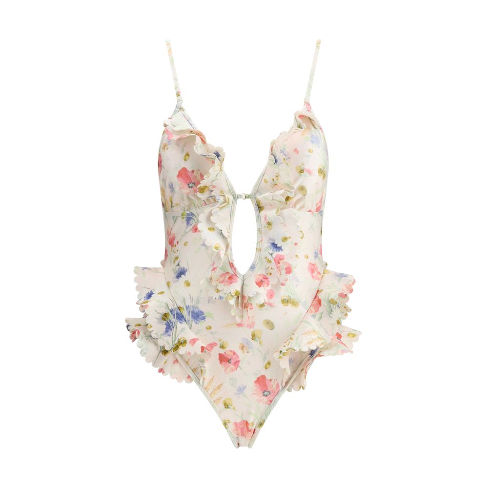 Multicolor Lycra One-Piece Swimsuit
