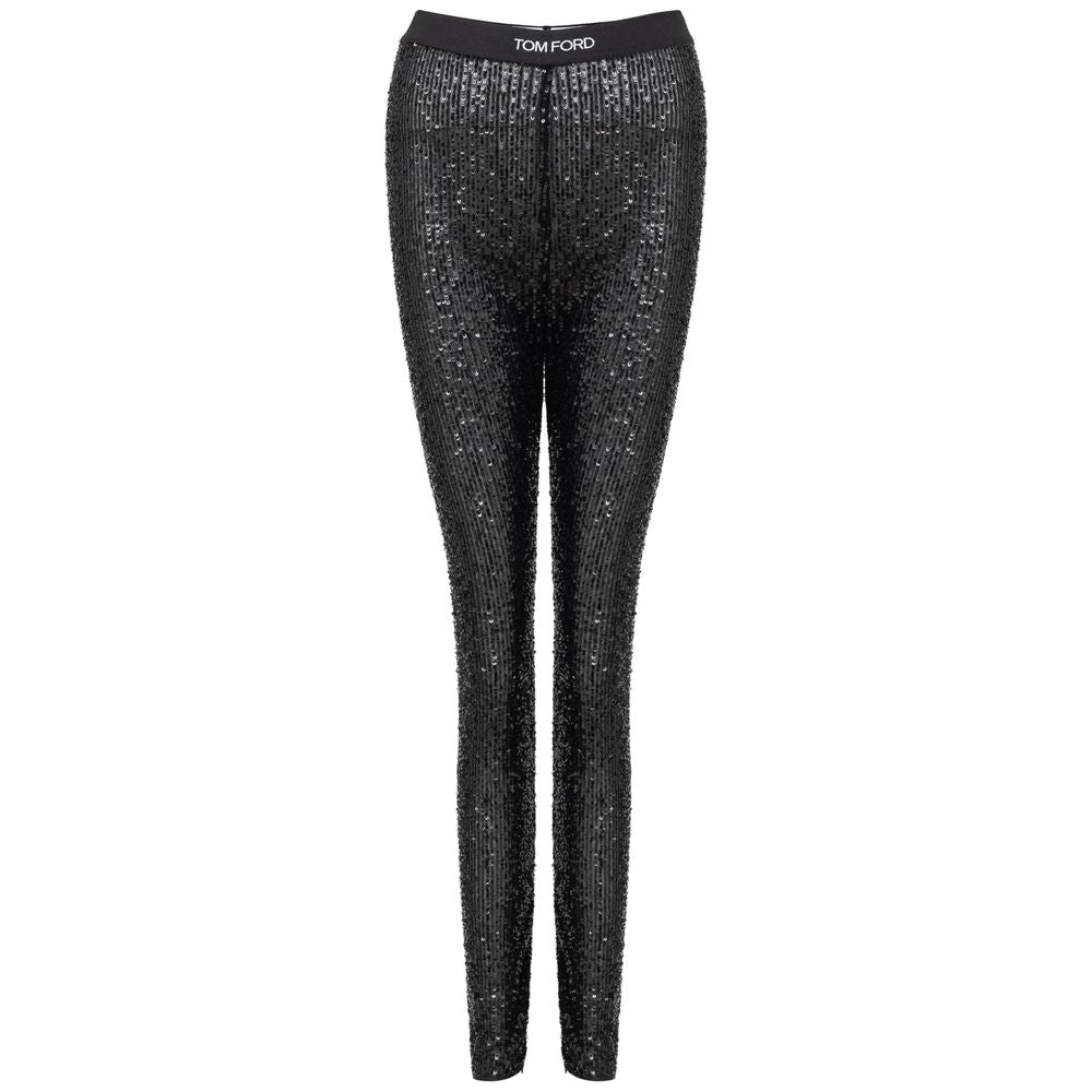 Black Polyester Joggers (Workout Pants)