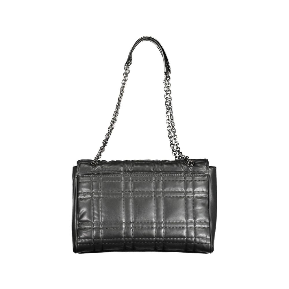 Black Polyester Handbag