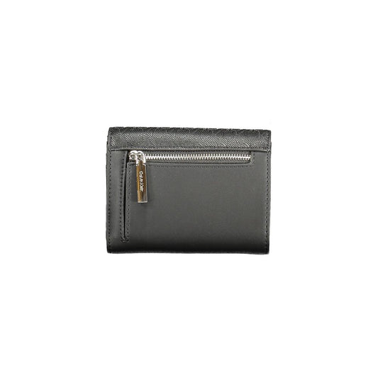 Black Polyester Women Wallet